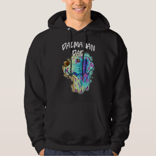 Farbenfrohe Pop Portrait Dalmatiner Dog Vater Vate Hoodie
