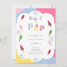 Farbenfrohe Popsicle Ready to Pop Baby Dusche
