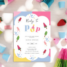 Farbenfrohe Popsicle Ready to Pop Baby Dusche