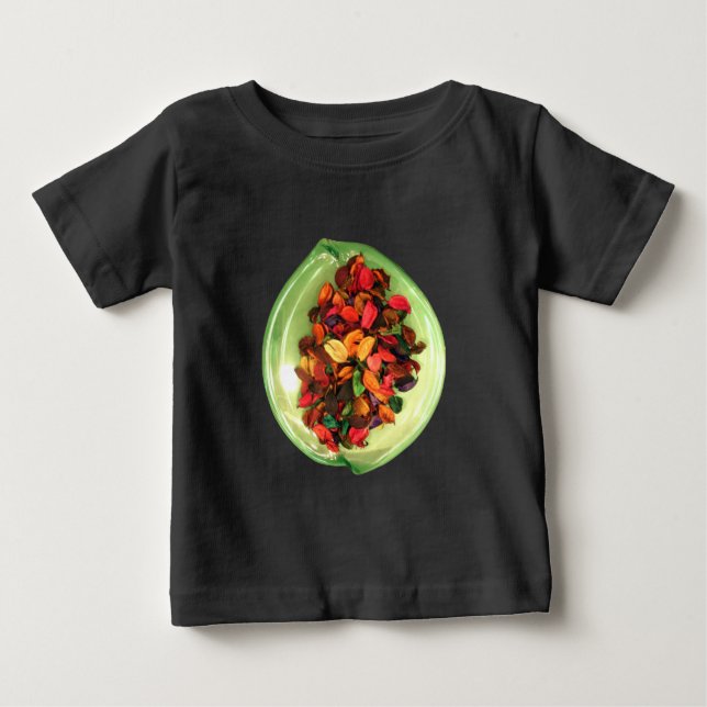 Farbenfrohe Potpourri: Ein sanftes Display Baby T-shirt (Vorderseite)