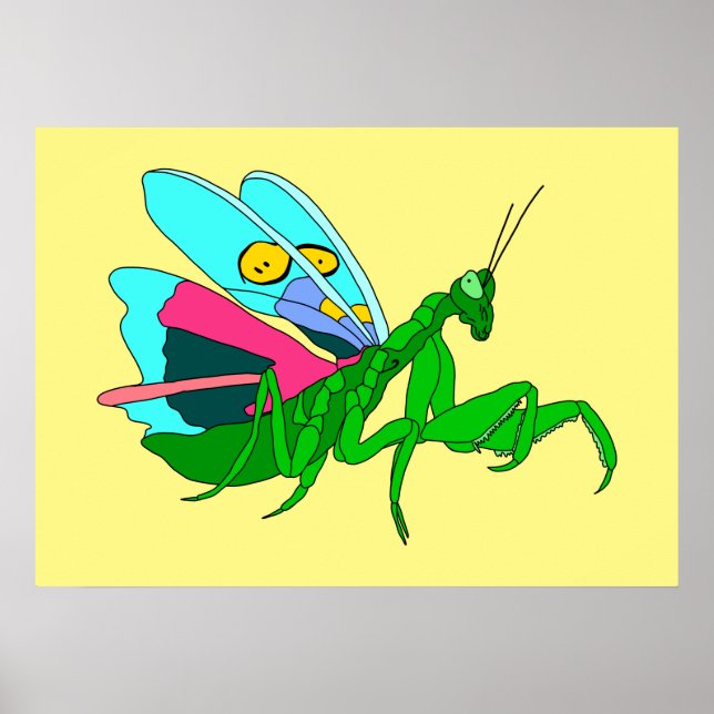 Farbenfrohe Prachtmantis Poster (Vorne)