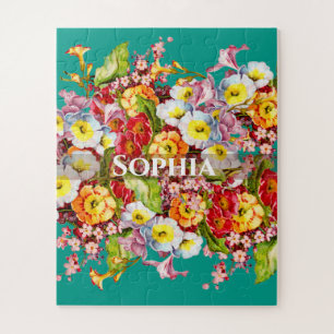 Farbenfrohe Primeln Süße Florale Frühlings-Persona