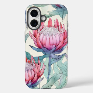 Farbenfrohe Protea Apple iPhone 16 Tough Case