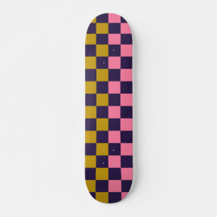 Farbenfrohe Prüfmuster Retro Moderne ästhetische S Skateboard