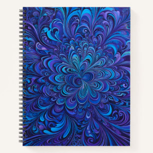 Farbenfrohe Psychedelia Airbrush Art Spiral Notebo Notizbuch