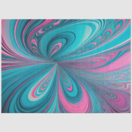 Farbenfrohe Psychedelia Airbrush Kunstdruckpapier Seidenpapier