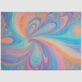 Farbenfrohe Psychedelia Airbrush Kunstdruckpapier Seidenpapier