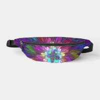 Farbenfrohe Psychedelische Blume Abstraktes Frakta