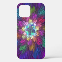Farbenfrohe Psychedelische Blume Abstraktes Frakta