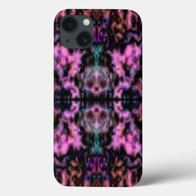 Farbenfrohe psychedelische Kaleidoskop-Skulpturen Case-Mate iPhone Hülle (Rückseite)