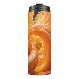 Farbenfrohe psychedelische Waves Thermosbecher