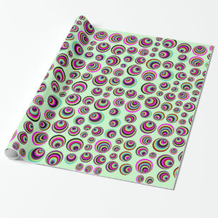 Farbenfrohe Psychische Spots + Ihr Hintergrund & I Geschenkpapier