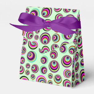 Farbenfrohe Psychische Spots + Ihr Hintergrund & I Geschenkschachtel
