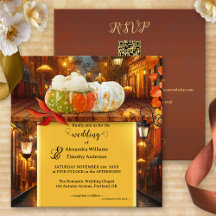 Farbenfrohe Pumpkins Fantasy-Hochzeit im Herbst