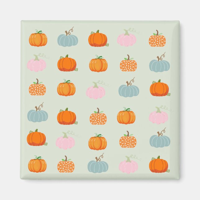 Farbenfrohe Pumpkins Magnet (Vorne)