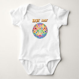 Farbenfrohe Punkte feiern T-Shert Baby . Baby Strampler
