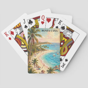 Farbenfrohe Punta Cana Dominikanische Republik Vin Spielkarten