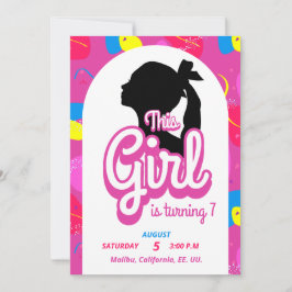 Farbenfrohe Puppe laden Einladung