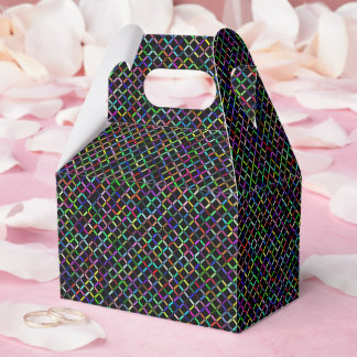farbenfrohe Quadrate geometrisch einzigartiges Mus Geschenkschachtel