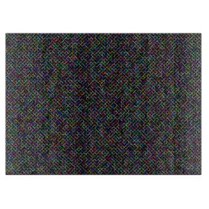 farbenfrohe Quadrate geometrisch einzigartiges Mus Schneidebrett