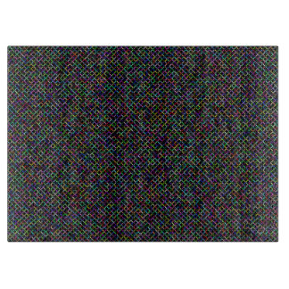 farbenfrohe Quadrate geometrisch einzigartiges Mus Schneidebrett
