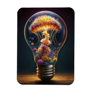Farbenfrohe Quallen-Lampe traumhaft ozeanische Mag Magnet