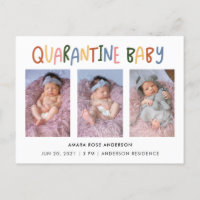 Farbenfrohe Quarantäne Baby 3 Foto Birth