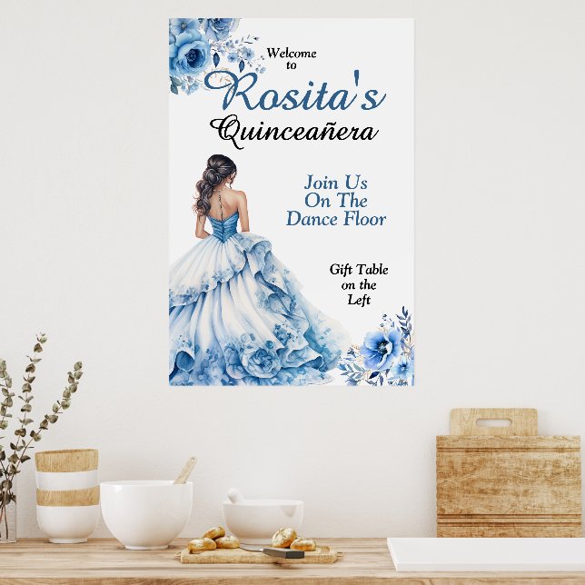 Farbenfrohe Quinceanera Poster (Küche)