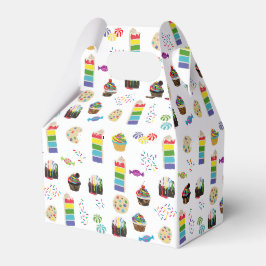 Farbenfrohe Rainbow Cake Desserts & Sprinkles Must Geschenkschachtel
