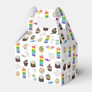 Farbenfrohe Rainbow Cake Desserts & Sprinkles Must Geschenkschachtel
