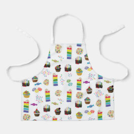 Farbenfrohe Rainbow Cake Desserts & Sprinkles Must Schürze