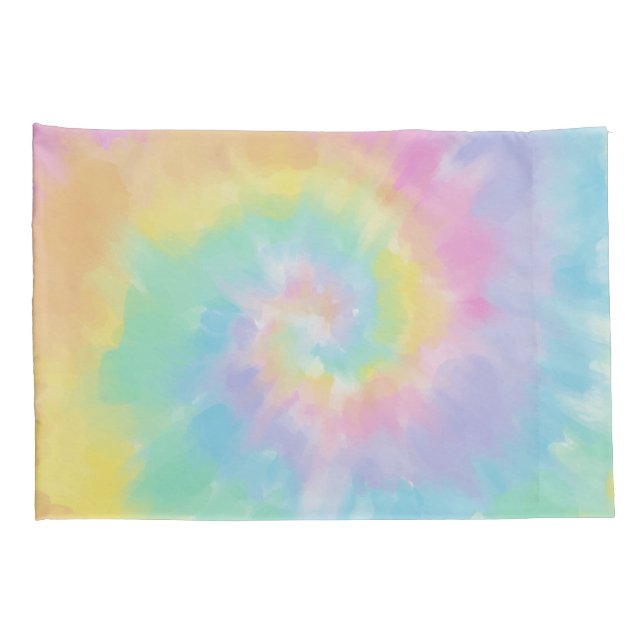 Farbenfrohe Rainbow-Gefärbte Krawatte Kissenbezug (Rückseite-Rechts)