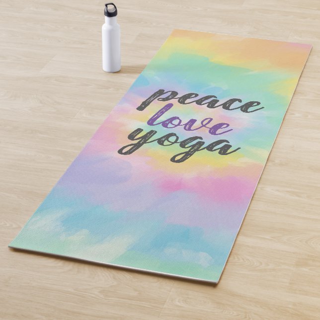 Farbenfrohe Rainbow Gefärbte Krawatte Liebe Yoga Yogamatte (Beispiel)