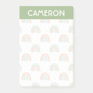 Farbenfrohe Rainbow Polka Dot Pattern Post-it Klebezettel