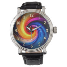 Farbenfrohe Rainbow Spiral Swirbelfarben Design