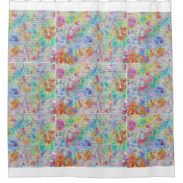 Farbenfrohe Ramblas, der Duschvorhang