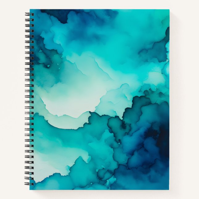 Farbenfrohe Raucher-Art-Spirale-Notebook Notizbuch (Vorderseite)