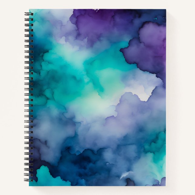 Farbenfrohe Raucher-Art-Spirale-Notebook Notizbuch (Vorderseite)