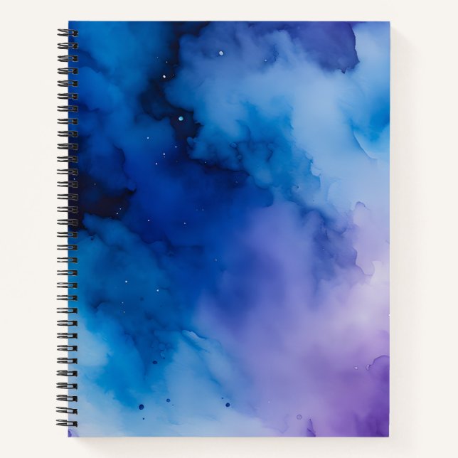 Farbenfrohe Raucher-Art-Spirale-Notebook Notizbuch (Vorderseite)