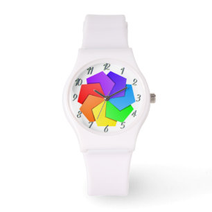 Farbenfrohe Raumgestaltung eWatch Frauen Sporty Armbanduhr