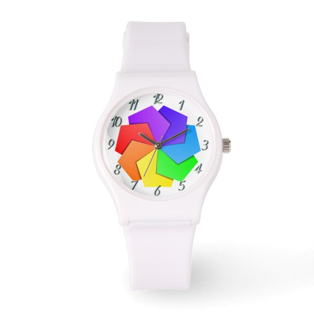 Farbenfrohe Raumgestaltung eWatch Frauen Sporty Armbanduhr (Vorderseite)