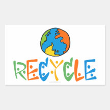 Farbenfrohe Recycle