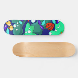 Farbenfrohe Reef Fish Skateboard Deck