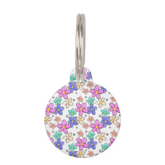 farbenfrohe Regenbogen-Blume Hummeln blühend Haustiermarke