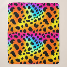 Farbenfrohe Regenbogen-Cheetah Nahtloses Muster