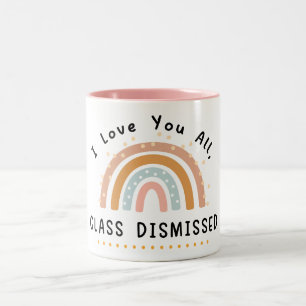 Farbenfrohe Regenbogen-Liebe entlassen Zweifarbige Tasse