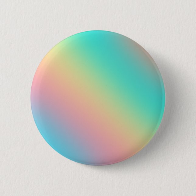 Farbenfrohe Regenbogen Ombre Gradient Blur Abstrak Button (Vorderseite)
