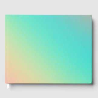 Farbenfrohe Regenbogen Ombre Gradient Blur Abstrak Gästebuch