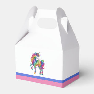 Farbenfrohe Regenbogen-Zauber Geschenkschachtel