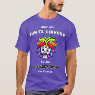 Farbenfrohe Regenbogenbanner Einhorngeschenk 1 T-Shirt
